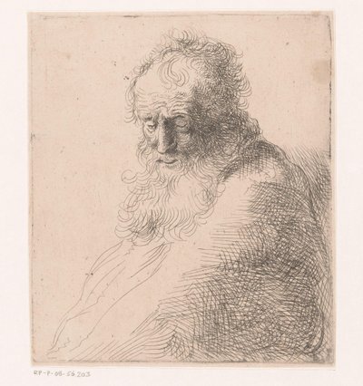 Bust of an Old Man with Beard by Michael Willmann (attributed to)