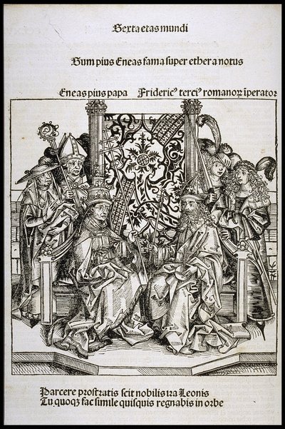 Meeting between Pope Pius II and Frederick III, Emperor of Germany by Michael Wolgemut
