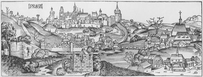 View of Prague, illustration from the 
