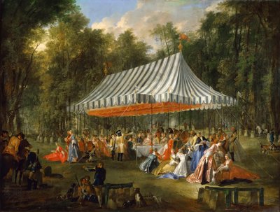 Celebration given by Prince Louis François de Conti in honour of Charles William Ferdinand by Michel Barthelemy Ollivier