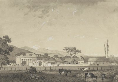 Residence at Orange Grove Estate, Tacarigua by Michel Jean Cazabon