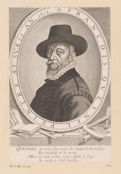 Portrait of Francois (I) Quesnel by Michel Lasne