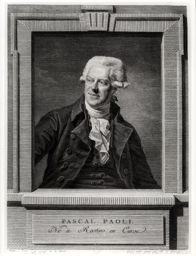 Portrait of Pascal Paoli, engraved by Benoit Louis Henriquez by Michel Martin Drolling