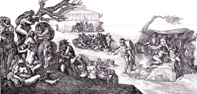The Flood by Michelangelo (after) Buonarroti
