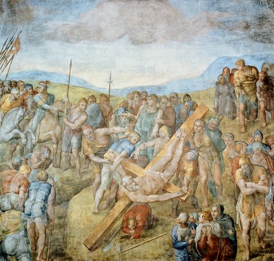 Crucifixion of St. Peter by Michelangelo Buonarroti