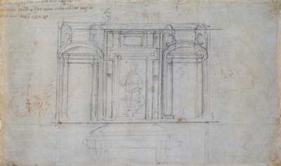 Design for one of the Medici Tombs by Michelangelo Buonarroti