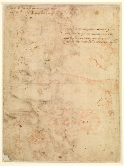 Figure Study by Michelangelo Buonarroti