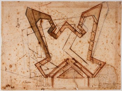 Fortification of the Gateway to the Meadow by Michelangelo Buonarroti