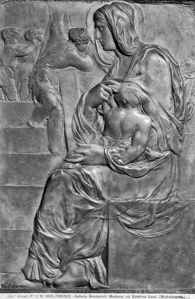 Madonna and Child with the Madonna della Scala by Michelangelo Buonarroti