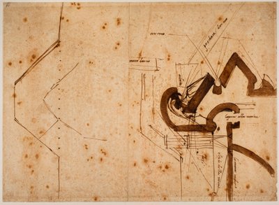 Plan of a Bulwark for the Gate of Justice by Michelangelo Buonarroti