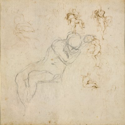 Eight Figure Studies by Michelangelo Buonarroti