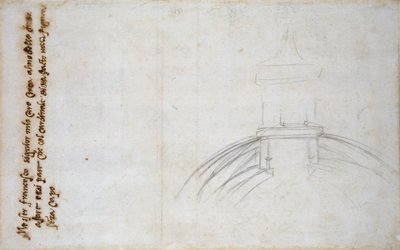Sketch showing the Join of the Lantern and Cupola, and other Studies for St Peter