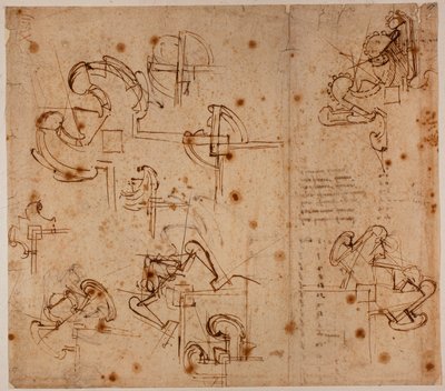 Studies of Fortifications for a Gateway by Michelangelo Buonarroti