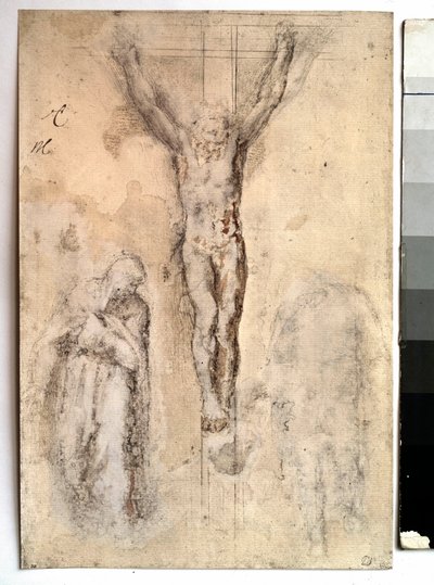 Study for a Crucifixion (Detail) by Michelangelo Buonarroti
