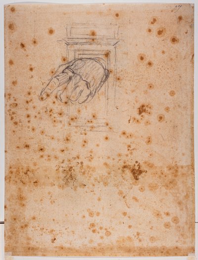 Study for a Pillar and Hand by Michelangelo Buonarroti