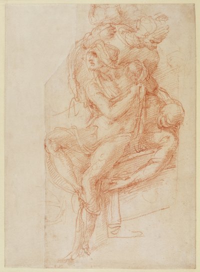 Study of Lazarus and two Attendant Figure by Michelangelo Buonarroti