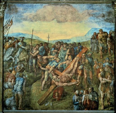 The Crucifixion of Saint Peter by Michelangelo Buonarroti