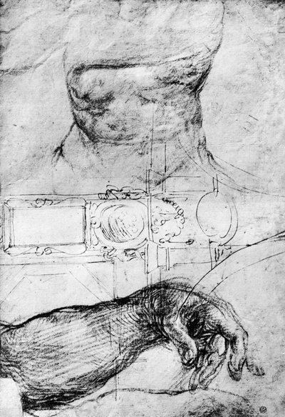 Studies for the ceiling of the Sistine Chapel, Rome by Michelangelo Merisi Caravaggio