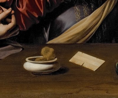 Detail of The Conversion of the Magdalene by Michelangelo Merisi da Caravaggio