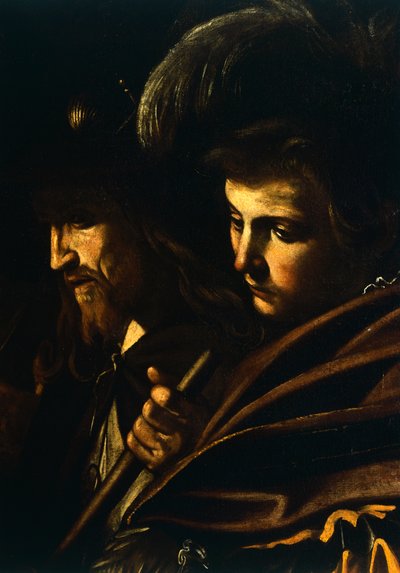 Faces of Two Men (detail) by Michelangelo Merisi da Caravaggio