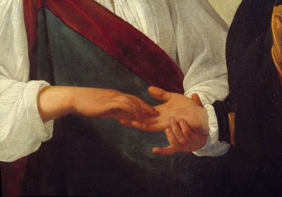 The Fortune Teller (Detail) by Michelangelo Merisi da Caravaggio