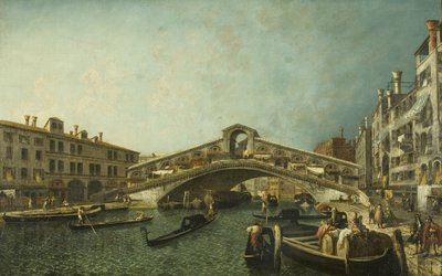 The Rialto Bridge, Venice by Michele Marieschi