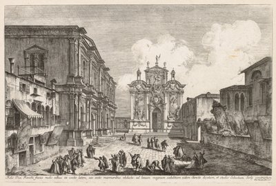 Views of Venice: Campo S. Rocco by Michele Marieschi