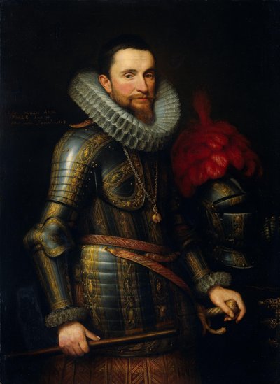 Portrait of Ambrogio Spinola (1569-1630) by Michiel Jansz van Mierevelt (signed by artist)