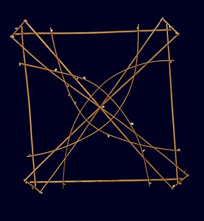 Wapepe Navigational Chart, Late 19th Century by Micronesian Micronesian