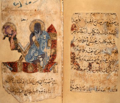 The sage Aristotle and a pupil by Middle Eastern School