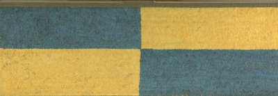 Panel with Rectangles of Blue and Yellow Featherwork by Middle Horizon Epoch 2A