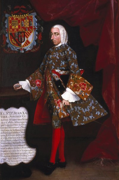 Don Juan Xavier Joachín Gutiérrez Altamirano Velasco by Miguel Cabrera