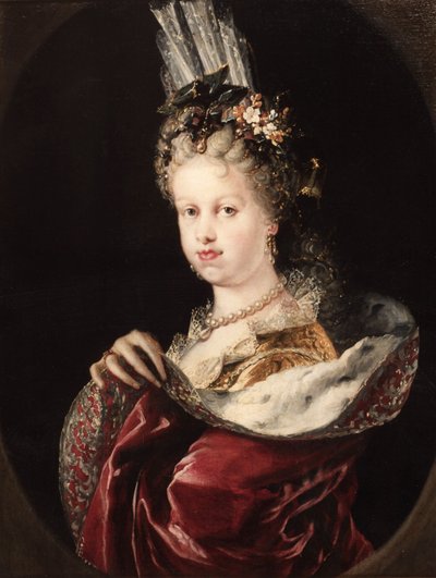 Portrait of Queen Maria Luisa of Savoy by Miguel Jacinto Meléndez