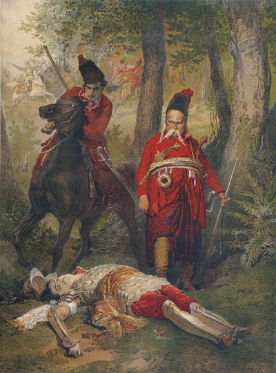 Taras Bulba Illustration for Story by N. Gogol by Mihaly von Zichy