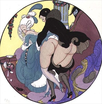 Teacher Assaulting His Pupil, Plate 26 from The Pleasures of Eros by Mihaly von Zichy