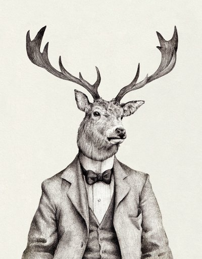 Human Body Dressed in Vintage Attire by Mike Koubou