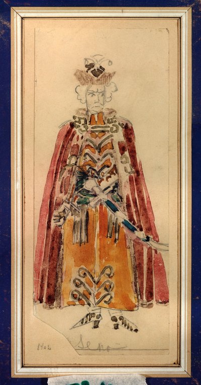 Costume design for the opera Mazepa by P. Tchaikovsky by Mikhail Aleksandrovich Vrubel