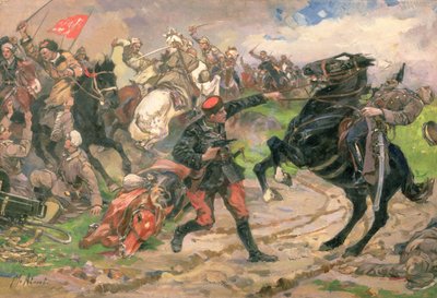 The Red Dundich in Combat by Mikhail Ivanovich Avilov