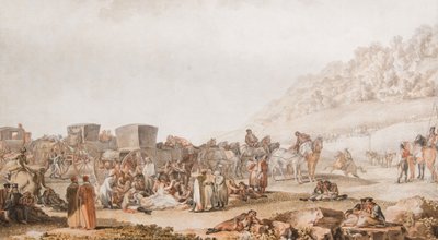 The Death of Prince Grigori Potyomkin in the Bessarabian steppe by Mikhail Matveevich Ivanov