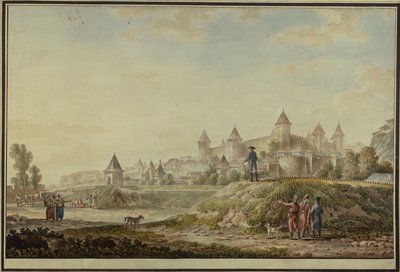View of the fortress of Bender, 1790 by Mikhail Matveevich Ivanov