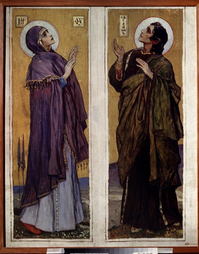 Virgin and John The Baptist by Mikhail Vasilievich Nesterov