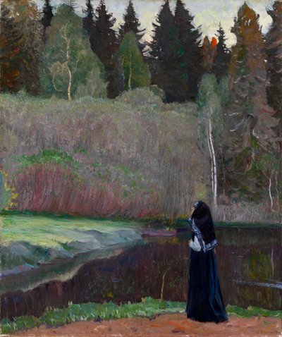 The Nightingale is Singing by Mikhail Vasilievich Nesterov