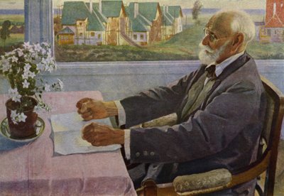 Portrait of Russian Physiologist Ivan Pavlov by Mikhail Vasilievich Nesterov