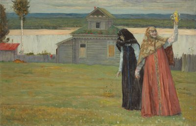 Two Sisters by Mikhail Vasilievich Nesterov
