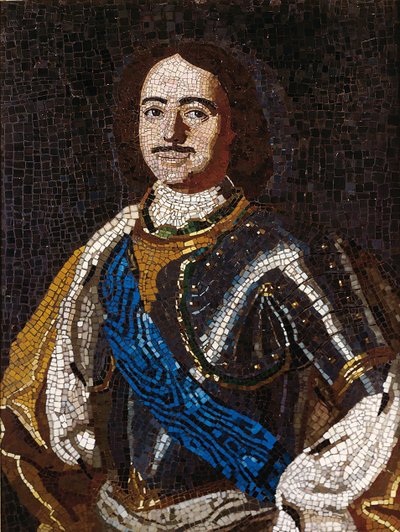 Portrait of Emperor Peter I the Great 1672-1725, 1754 by Mikhail Vasilyevich Lomonosov