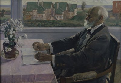 Portrait of the Physiologist, Psychologist, and Physician Ivan P. Pavlov by Mikhail Vasilievich Nesterov