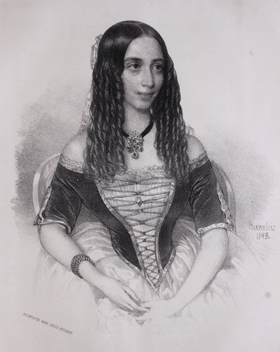 Portrait of Emília Lemouton by Miklós Barabás