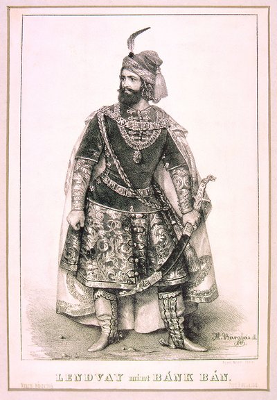 Lendvay Márton as Bánk Bán (1845) by Miklós Barabás