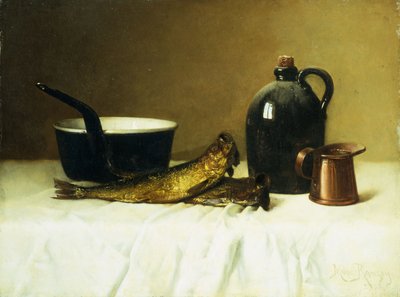 Still Life with Herring, Pot, Jug and Measure, 1908 by Milne Ramsey