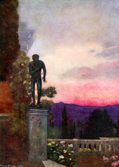 Sunset, the Achilleion, Corfu by Mima Nixon